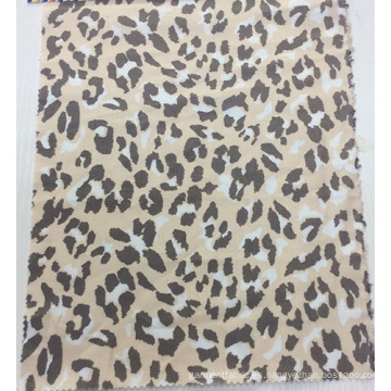 55% lino 45% algodón tela de impresión de leopardo para la ropa, Textiles para el hogar